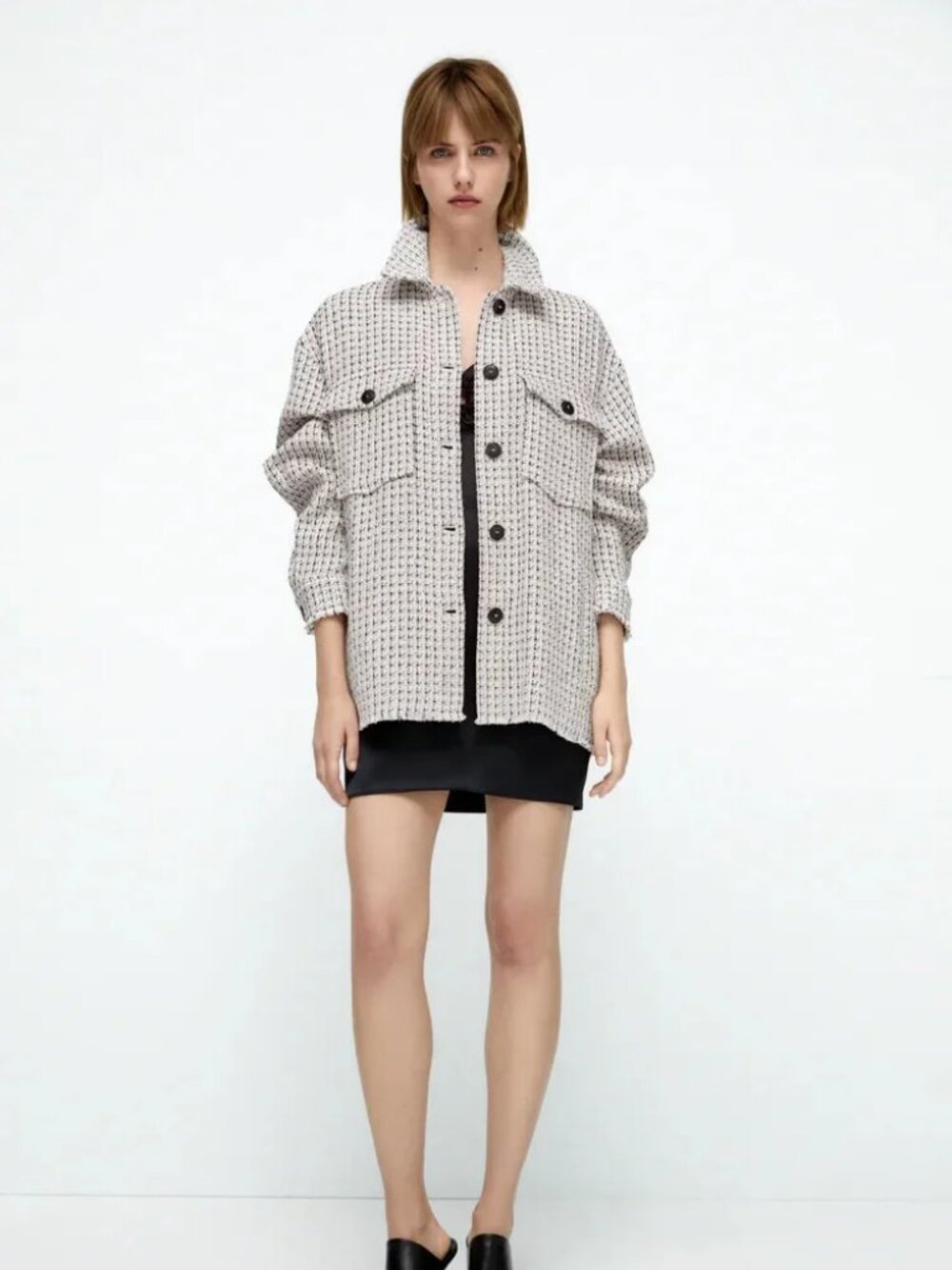 Zara Textured Overshirt size S